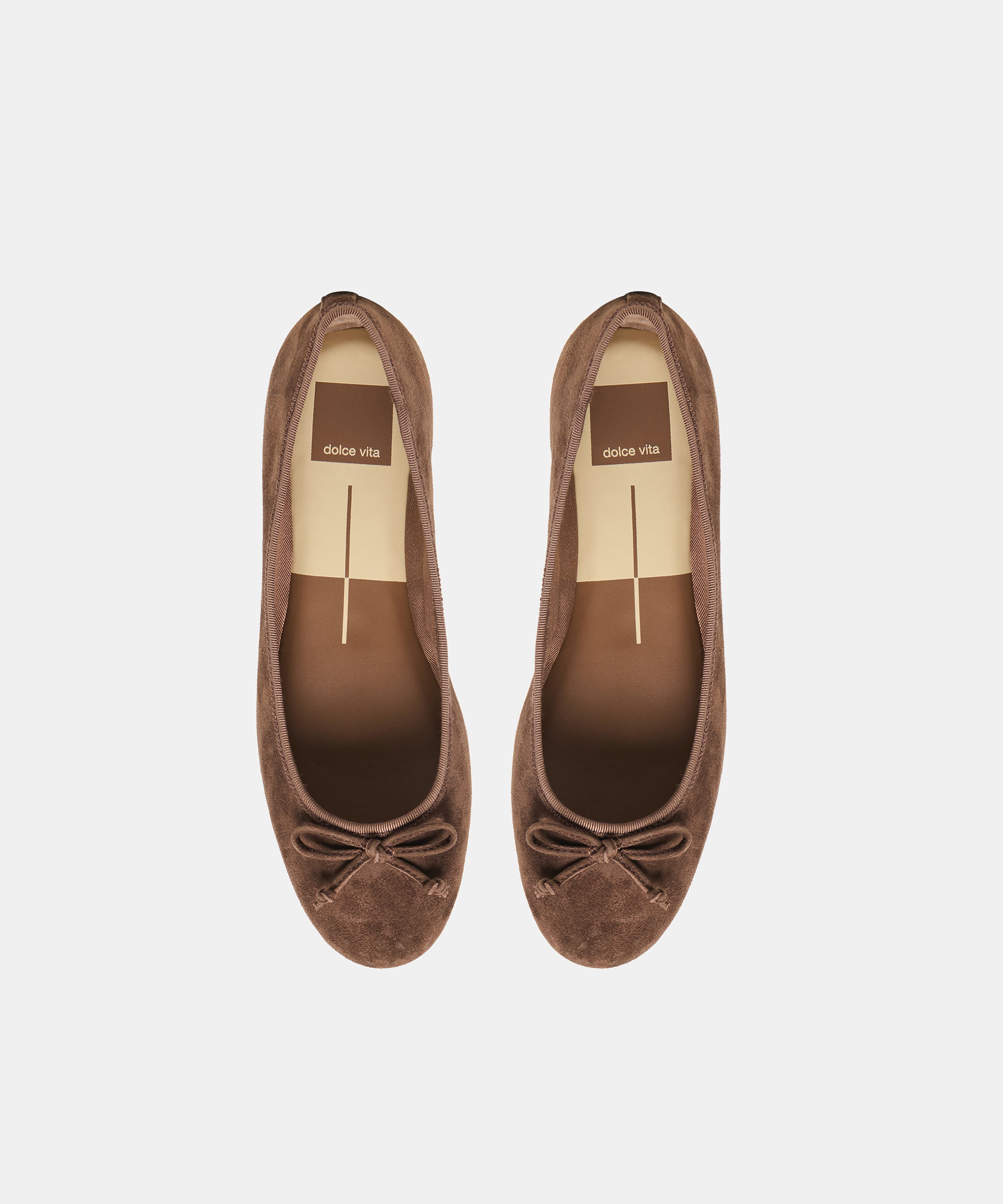 RITLA WIDE BALLET FLATS DK BROWN SUEDE - view 3