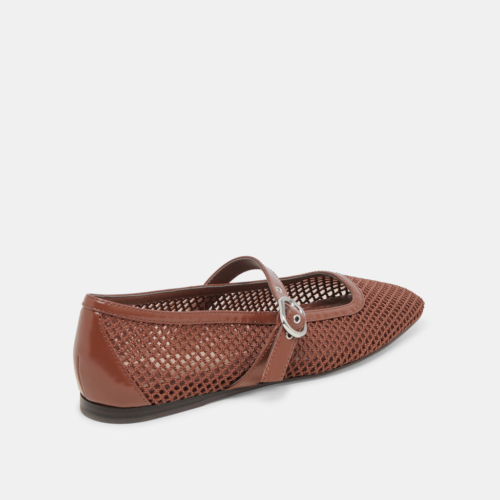 RODNI MESH BALLET FLATS TOFFEE WOVEN MESH - image 3