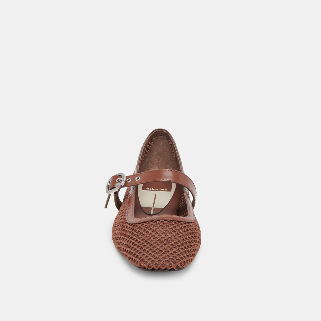RODNI MESH BALLET FLATS TOFFEE WOVEN MESH - image 6
