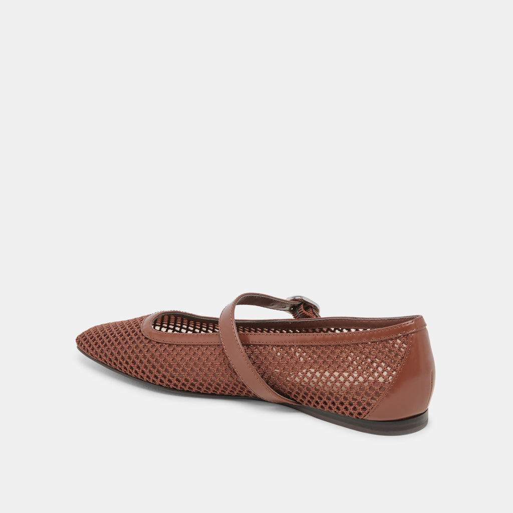 RODNI MESH BALLET FLATS TOFFEE WOVEN MESH - image 5