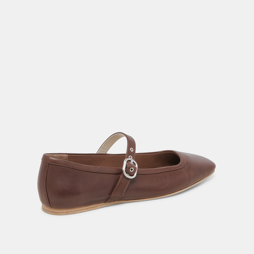 RODNI BALLET FLATS DK BROWN LEATHER - image 3