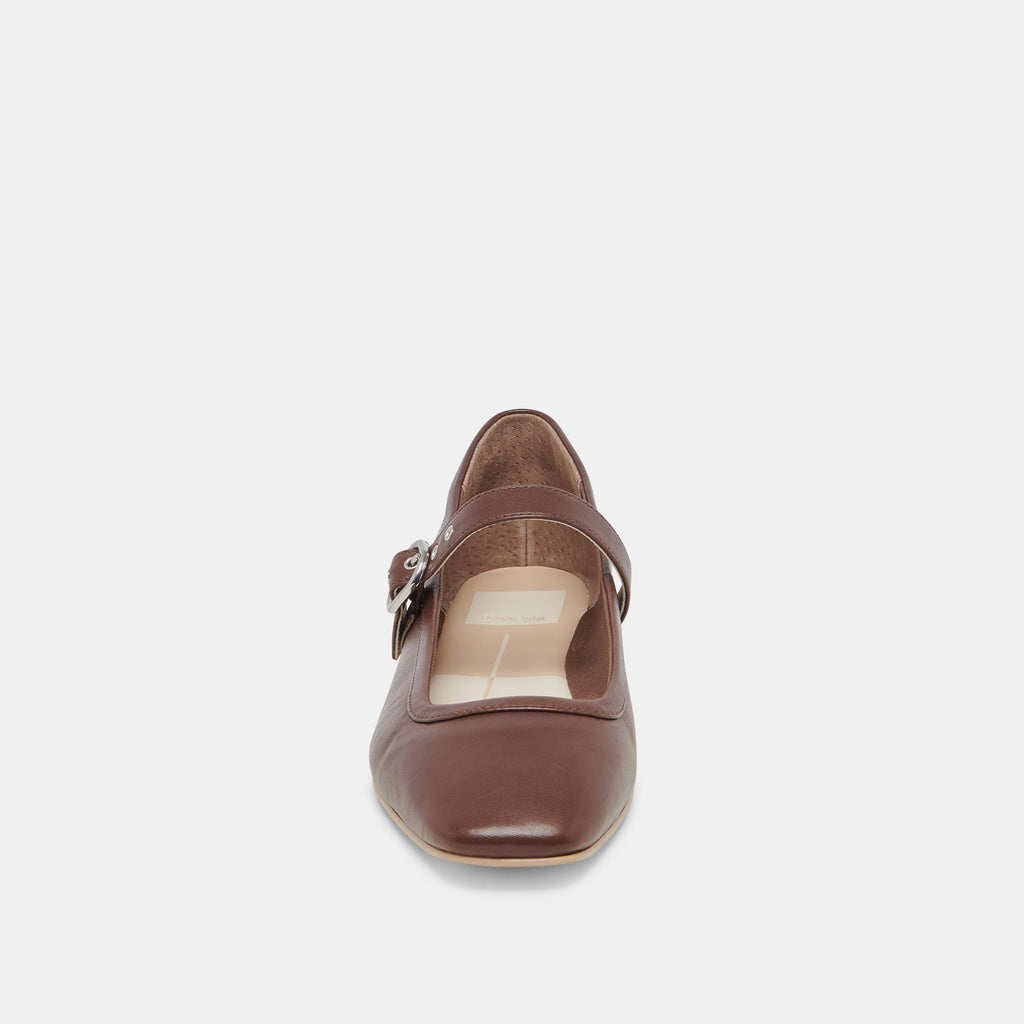 RODNI BALLET FLATS DK BROWN LEATHER - image 6
