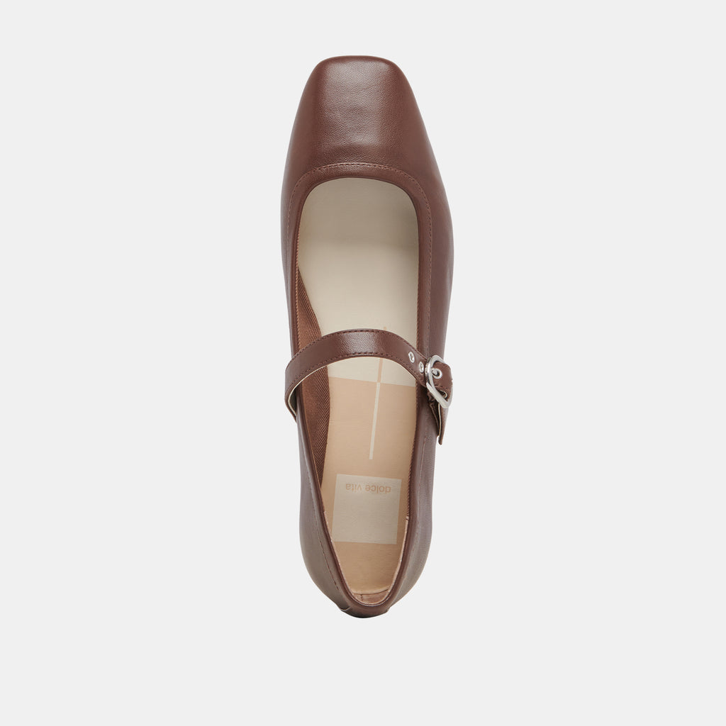 RODNI BALLET FLATS DK BROWN LEATHER - image 8