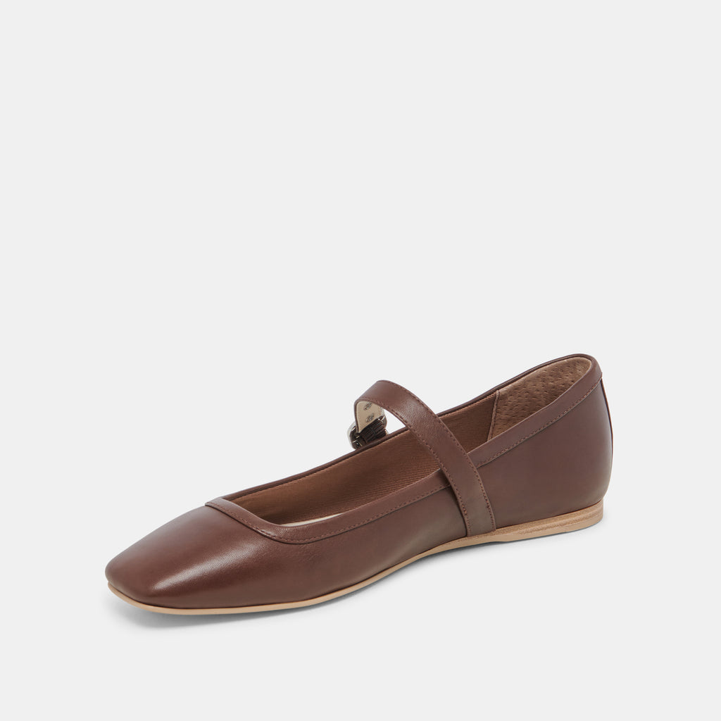 RODNI BALLET FLATS DK BROWN LEATHER - image 4