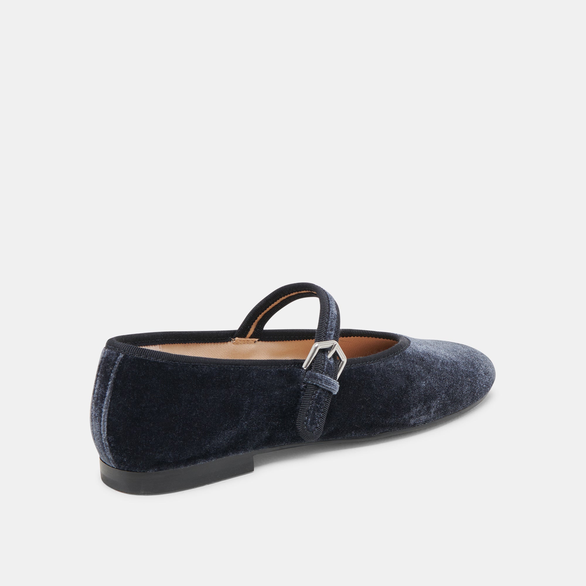 ROSLYN BALLET FLATS DUSTY BLUE VELVET – Dolce Vita
