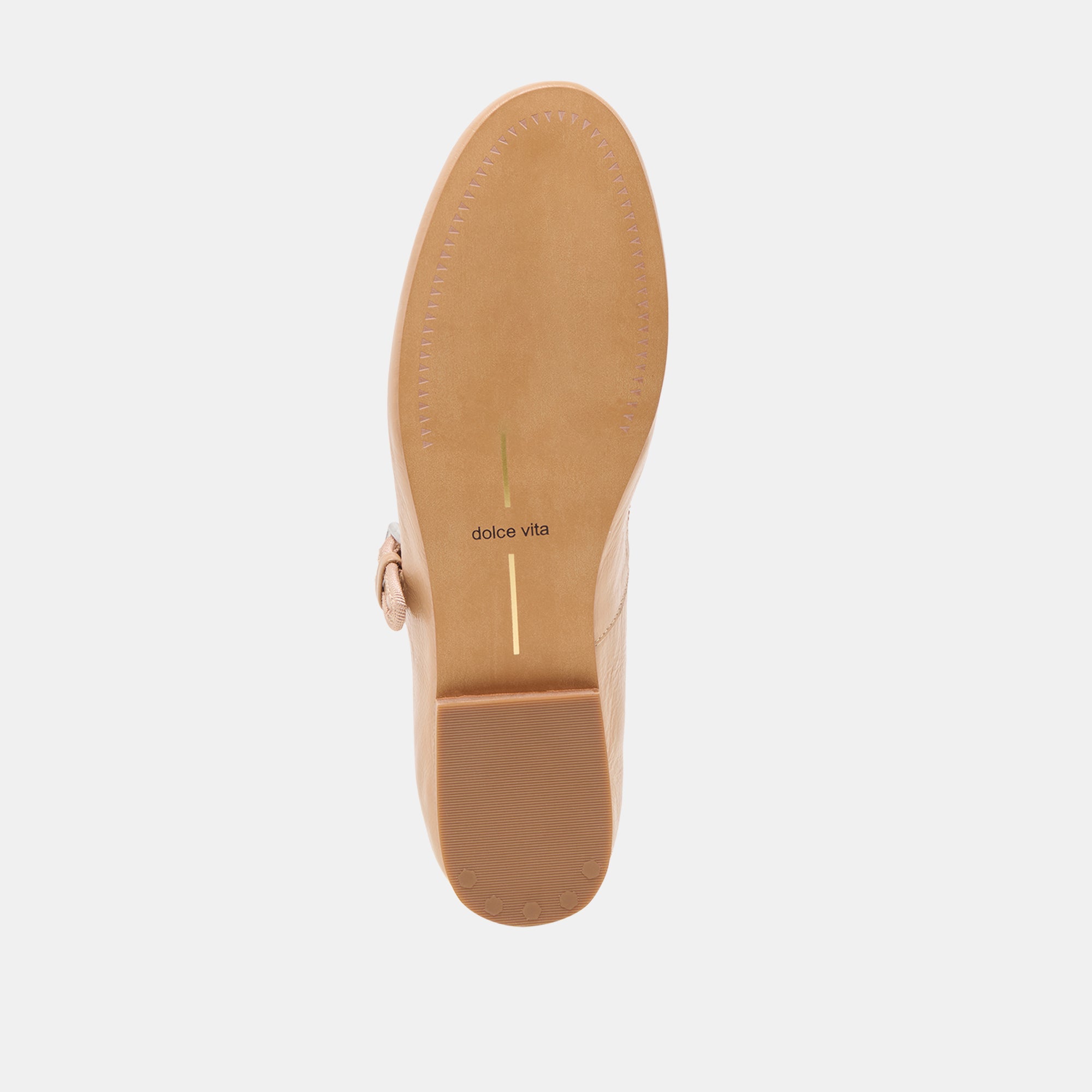 ROSLYN BALLET FLATS LIGHT TAN LEATHER