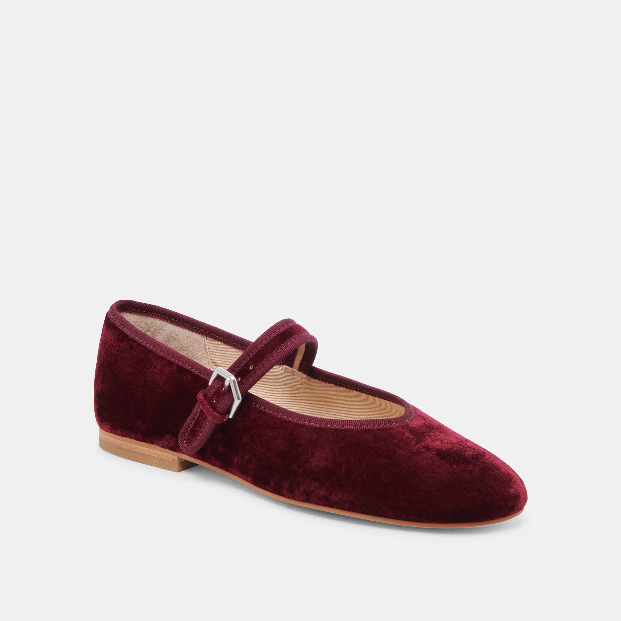 ROSLYN BALLET FLATS WINE VELVET – Dolce Vita