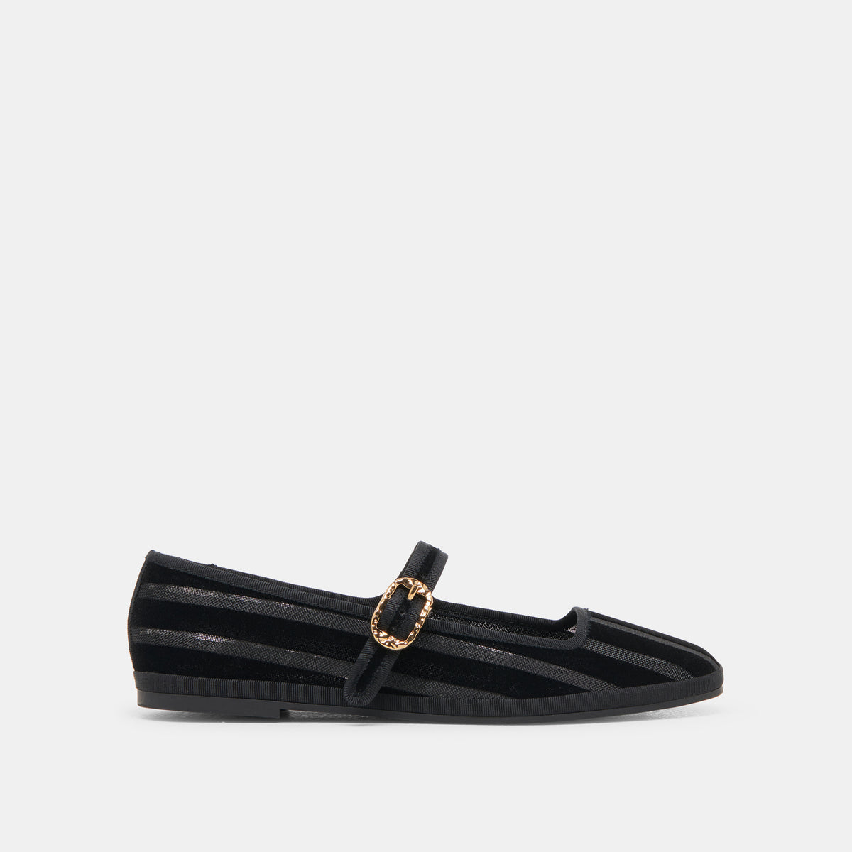 TAMEKA BALLET FLATS STRIPE MESH