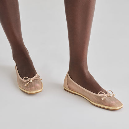 TIANNA MESH BALLET FLATS BLUSH MESH
