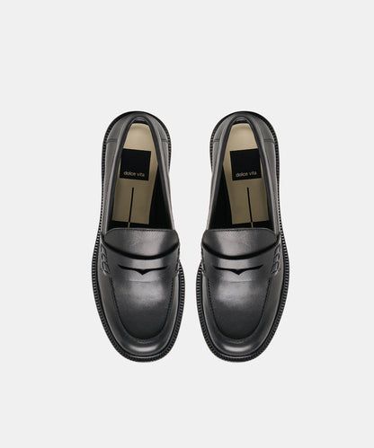 TIGGY LOAFERS BLACK LEATHER
