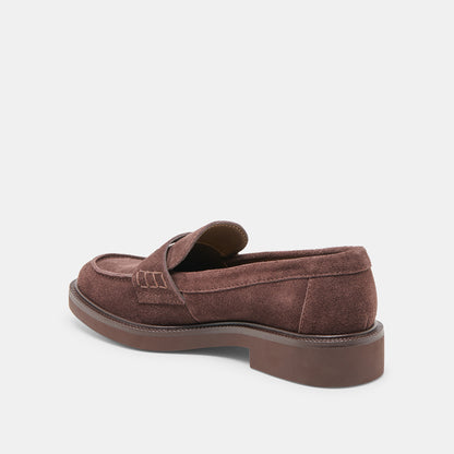 TIGGY LOAFERS MAHOGANY SUEDE