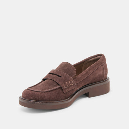 TIGGY LOAFERS MAHOGANY SUEDE
