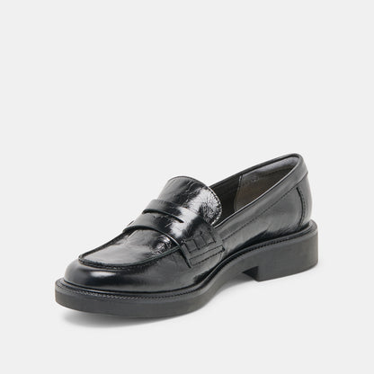 TIGGY LOAFERS MIDNIGHT CRINKLE PATENT