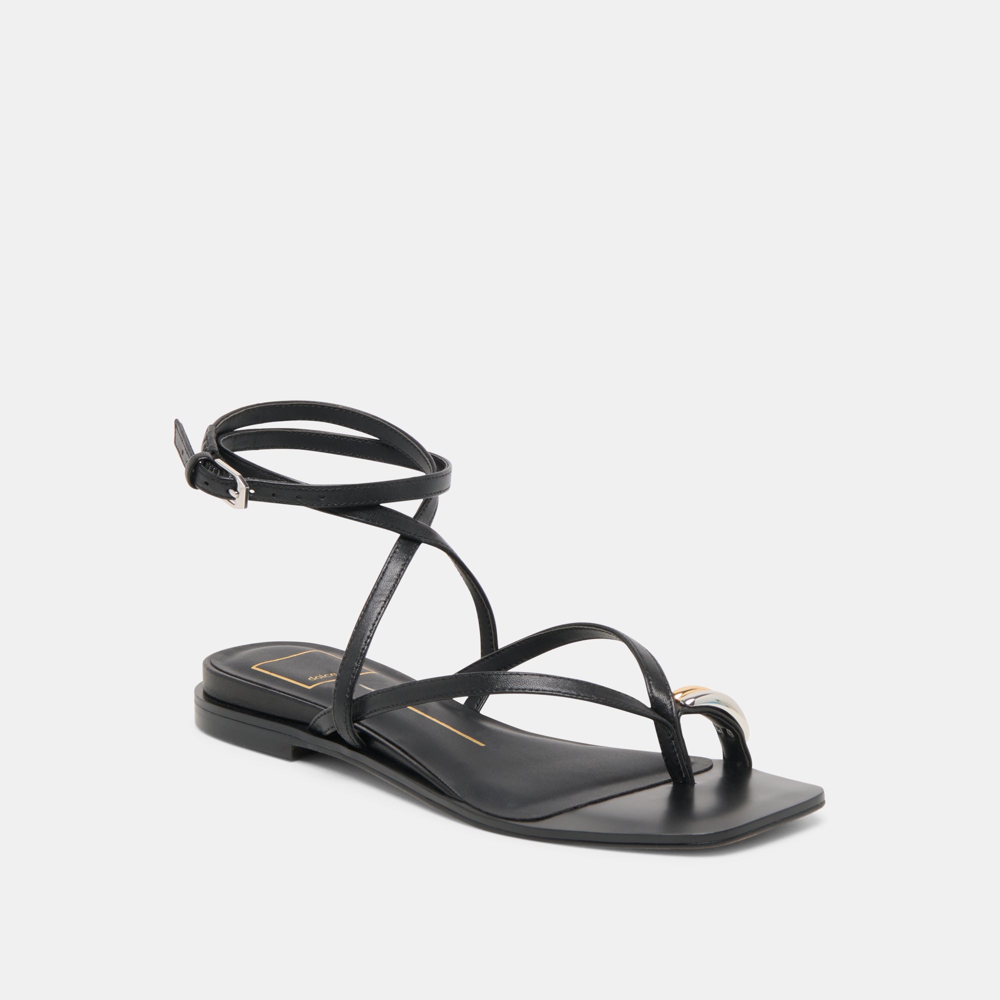 TYRICE SANDALS BLACK LEATHER
