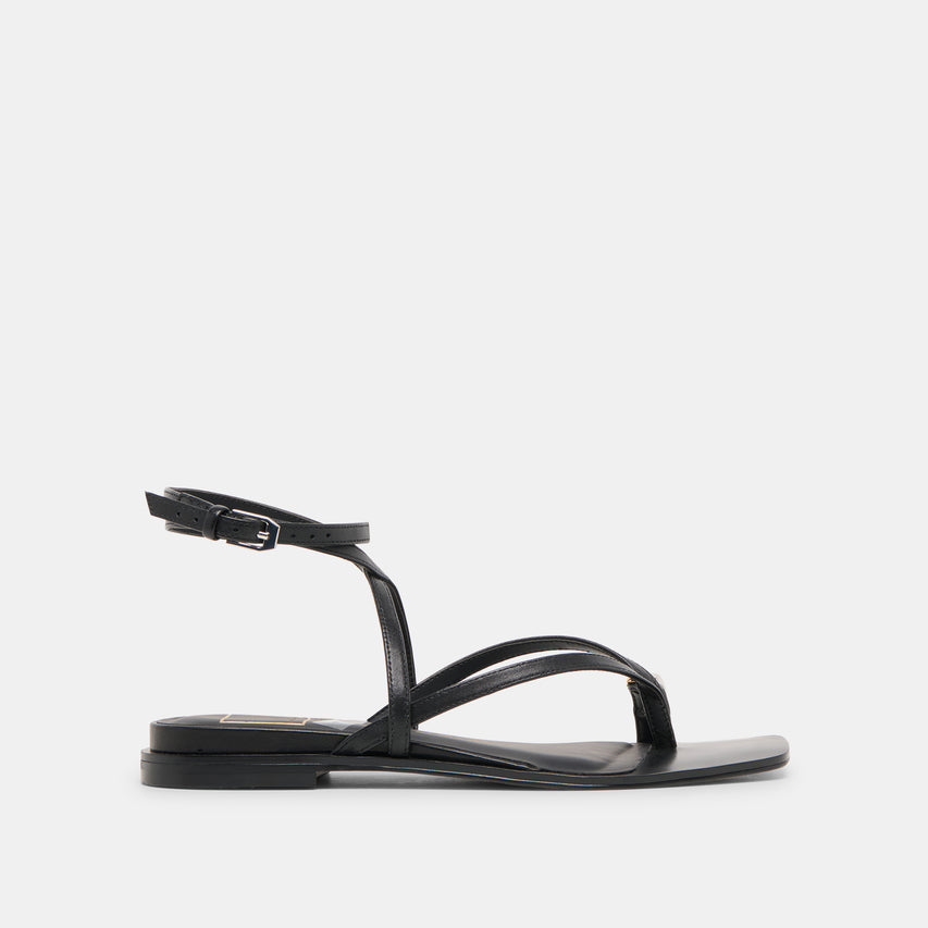 TYRICE SANDALS BLACK LEATHER