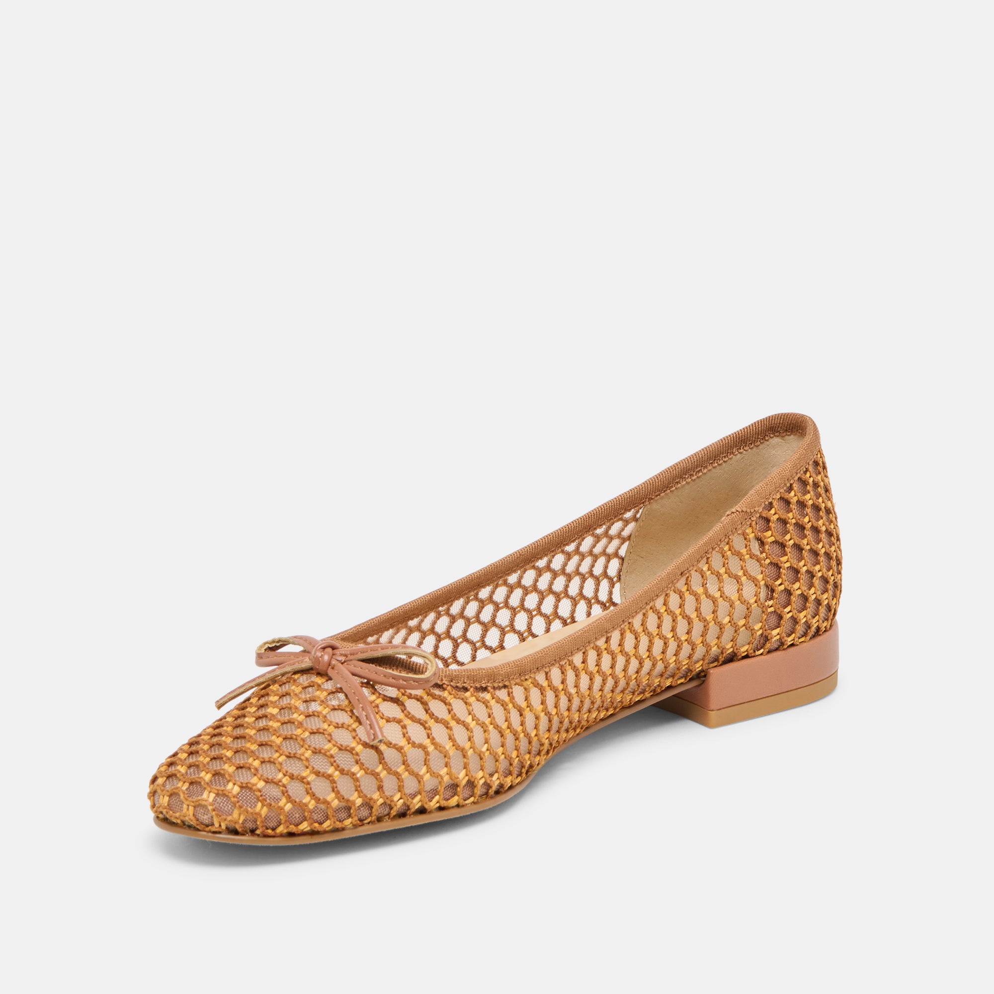 ULICIA BALLET FLATS CORAL WOVEN MESH