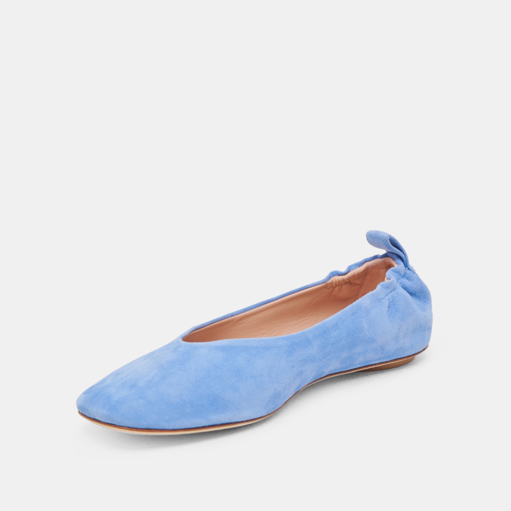 VINNIE BALLET FLATS DUSTY BLUE SUEDE – Dolce Vita