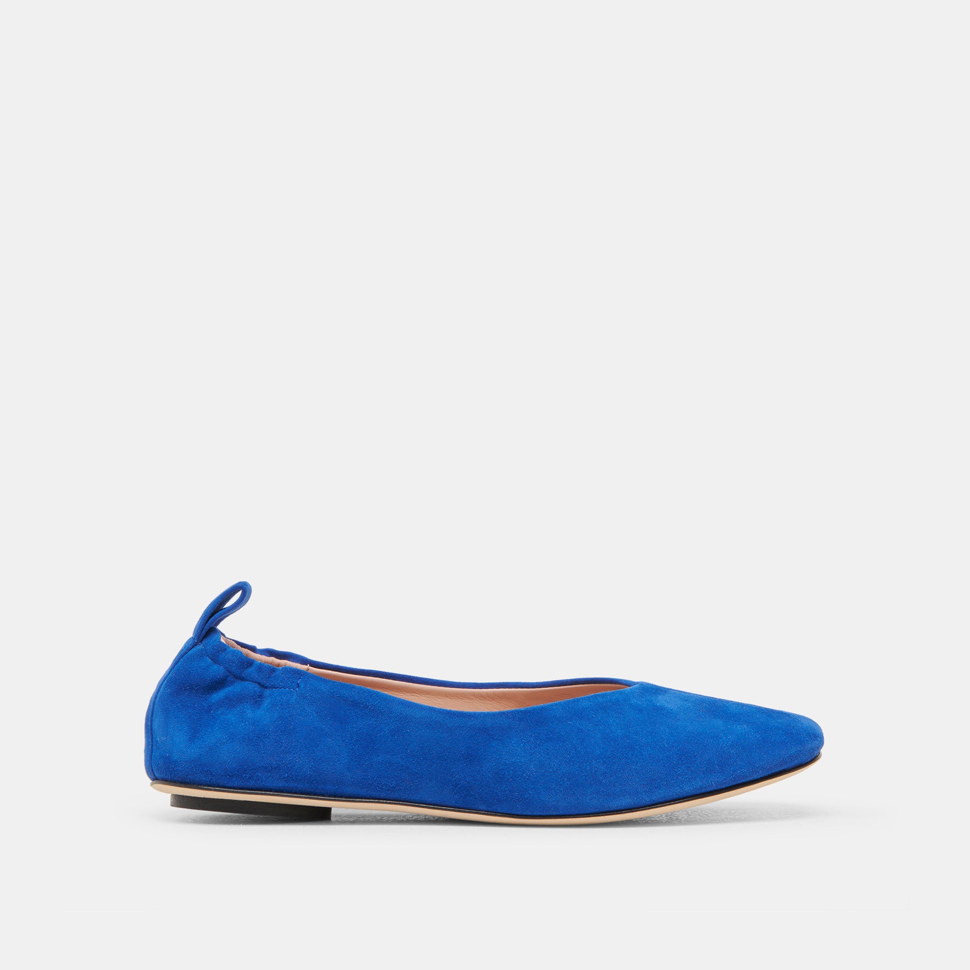navy blue flat dress shoes Kathy Navy Leather  French Sole