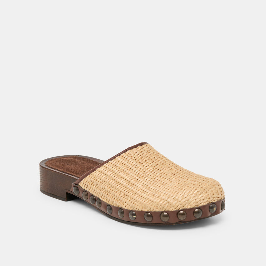 ALANIS FLATS LT NATURAL RAFFIA