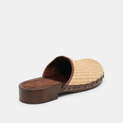 ALANIS FLATS LT NATURAL RAFFIA