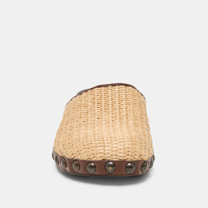 ALANIS FLATS LT NATURAL RAFFIA