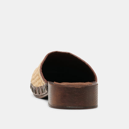 ALANIS FLATS LT NATURAL RAFFIA