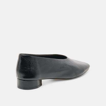 ANDEY BALLET FLATS BLACK LEATHER