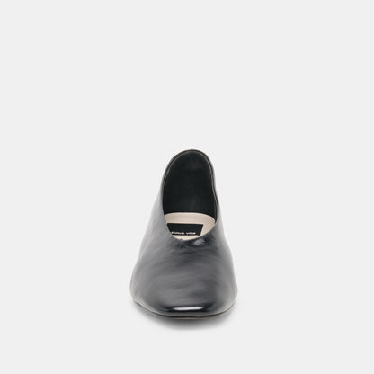 ANDEY BALLET FLATS BLACK LEATHER