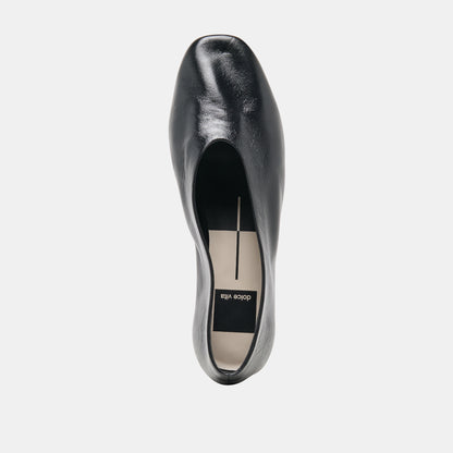 ANDEY BALLET FLATS BLACK LEATHER