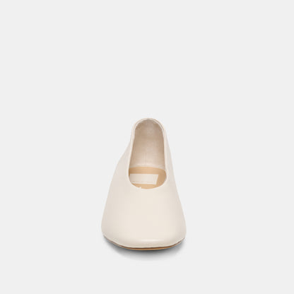 ANDEY BALLET FLATS BONE LEATHER