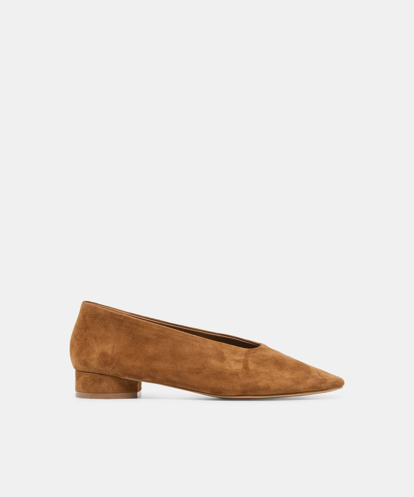 ANDEY HEELS BROWN SUEDE