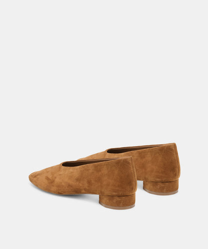 ANDEY HEELS BROWN SUEDE