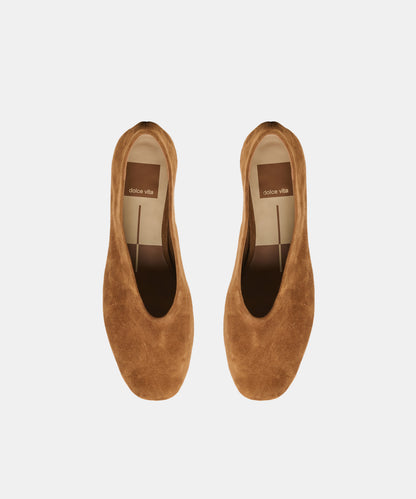 ANDEY HEELS BROWN SUEDE