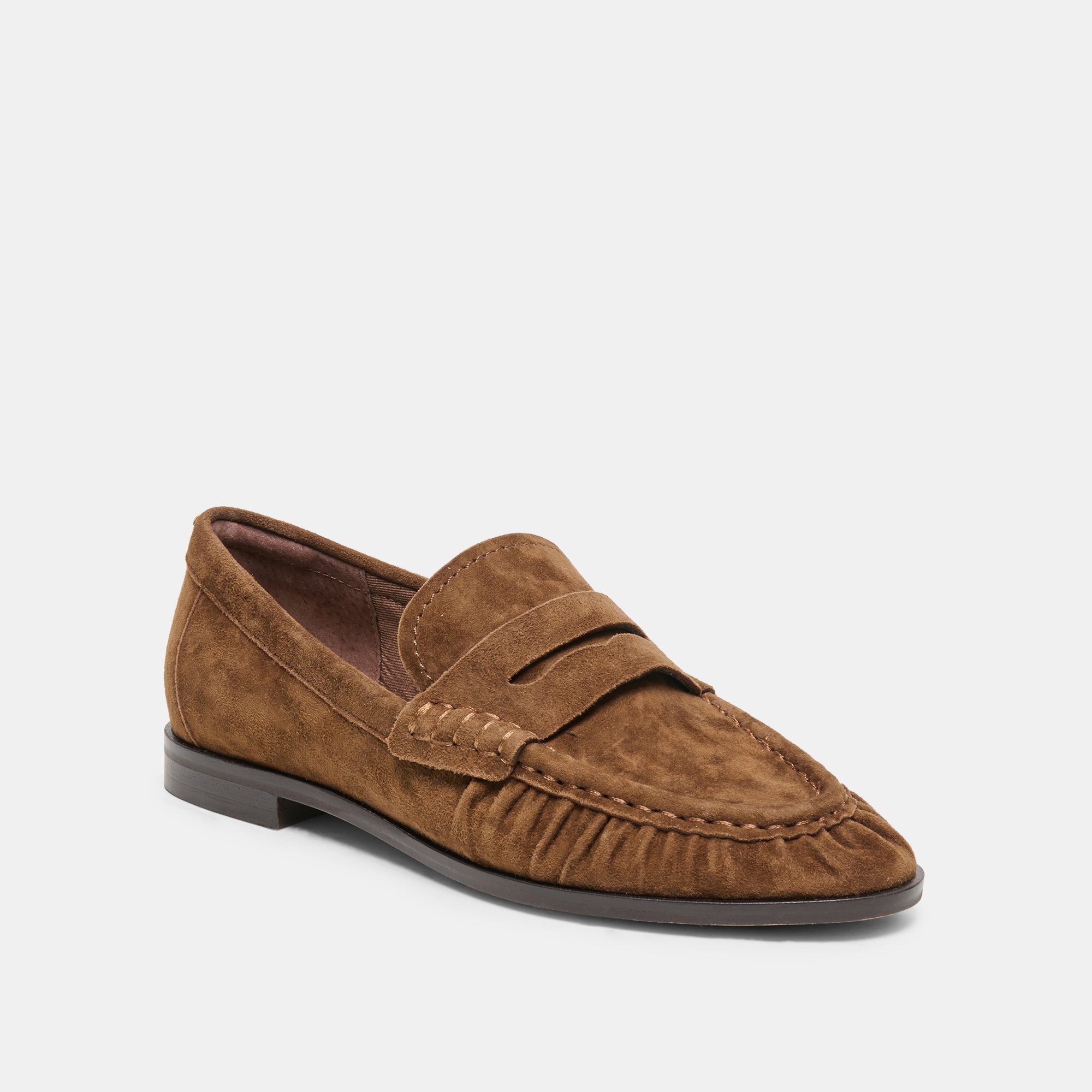 BAXEN LOAFERS CHESTNUT SUEDE - view 2