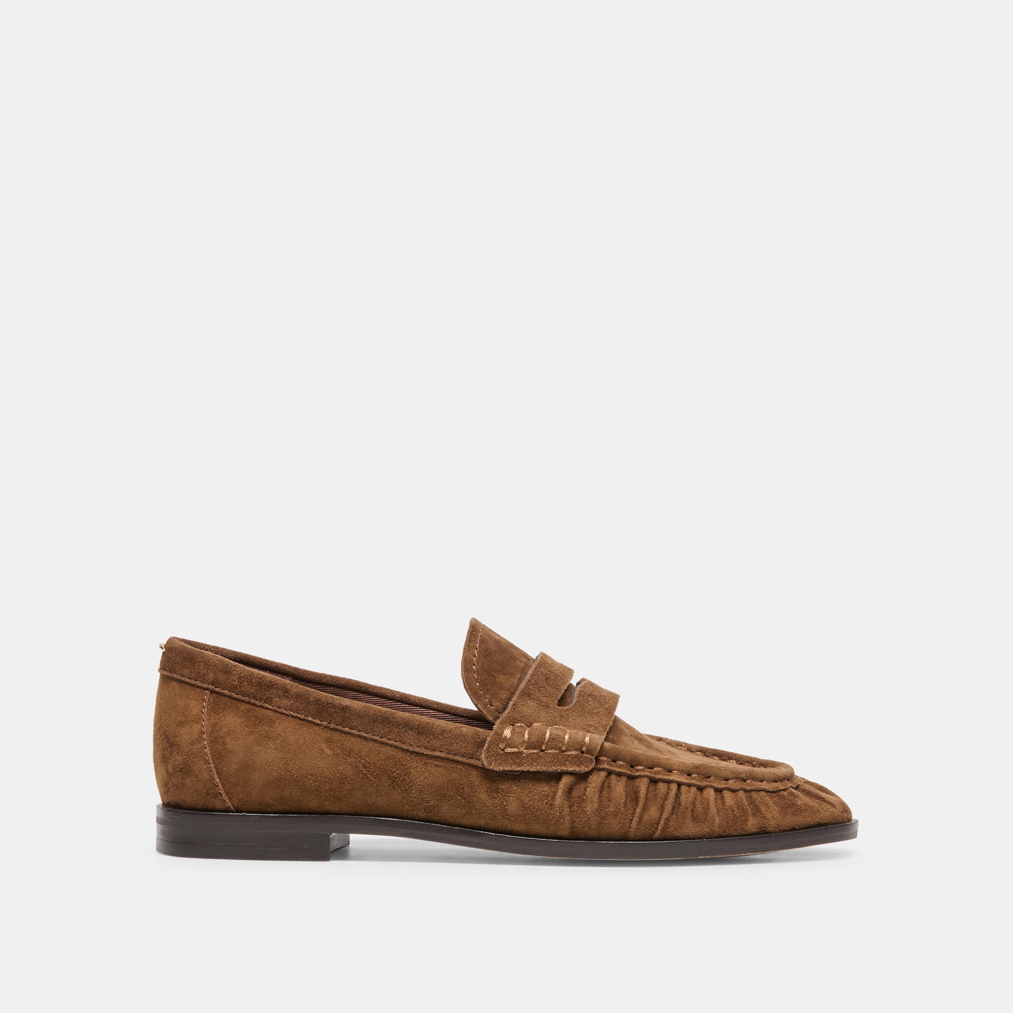 BAXEN LOAFERS CHESTNUT SUEDE