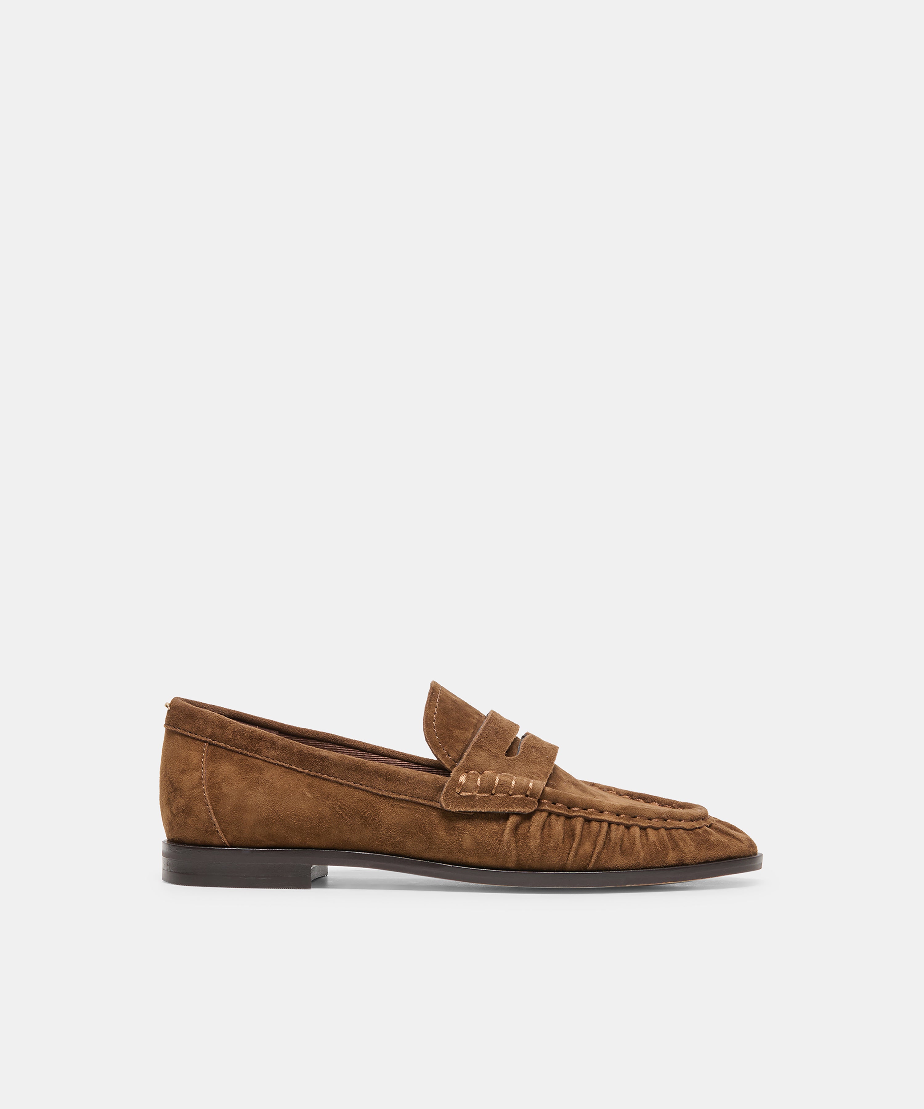 BAXEN LOAFERS CHESTNUT SUEDE