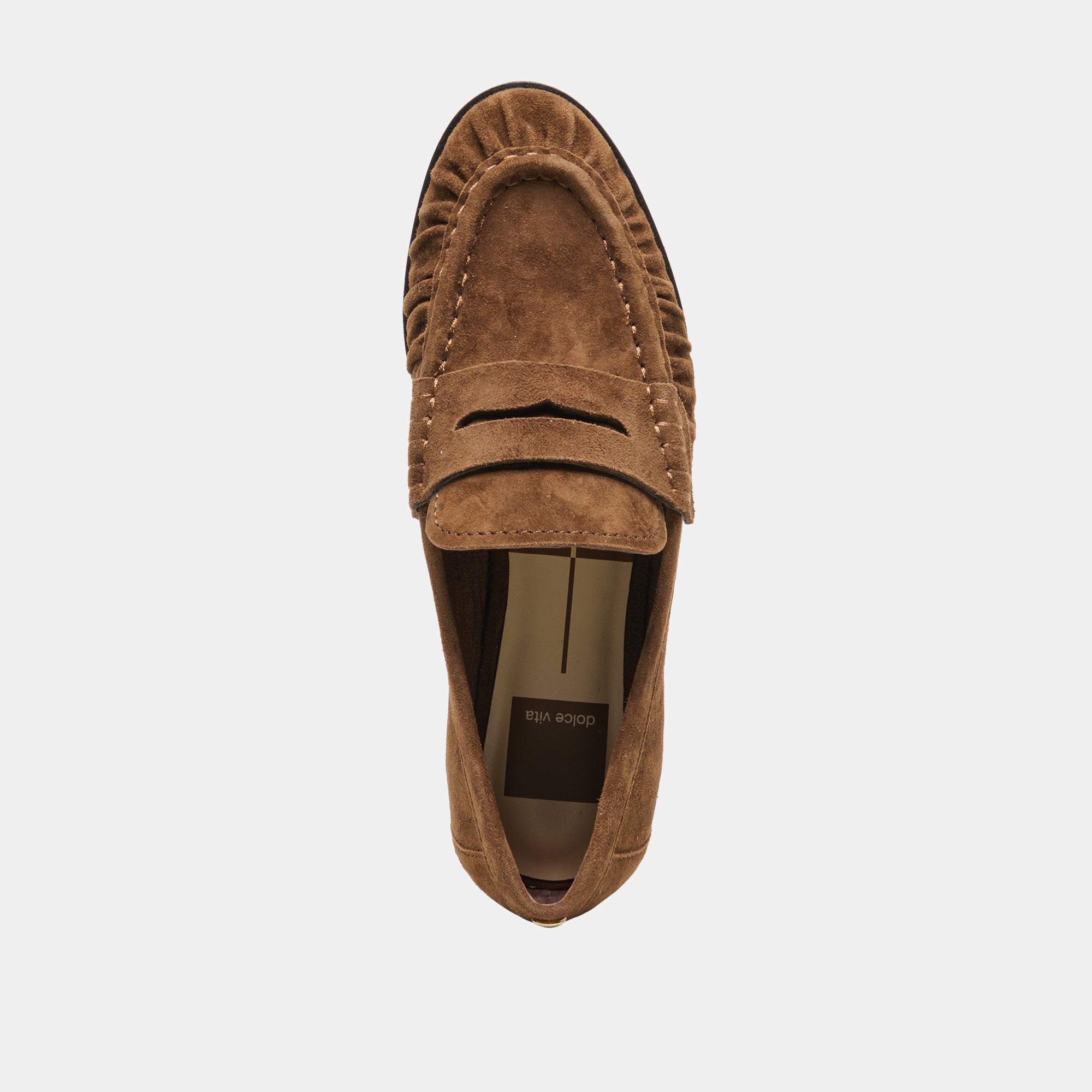 BAXEN LOAFERS CHESTNUT SUEDE - view 8