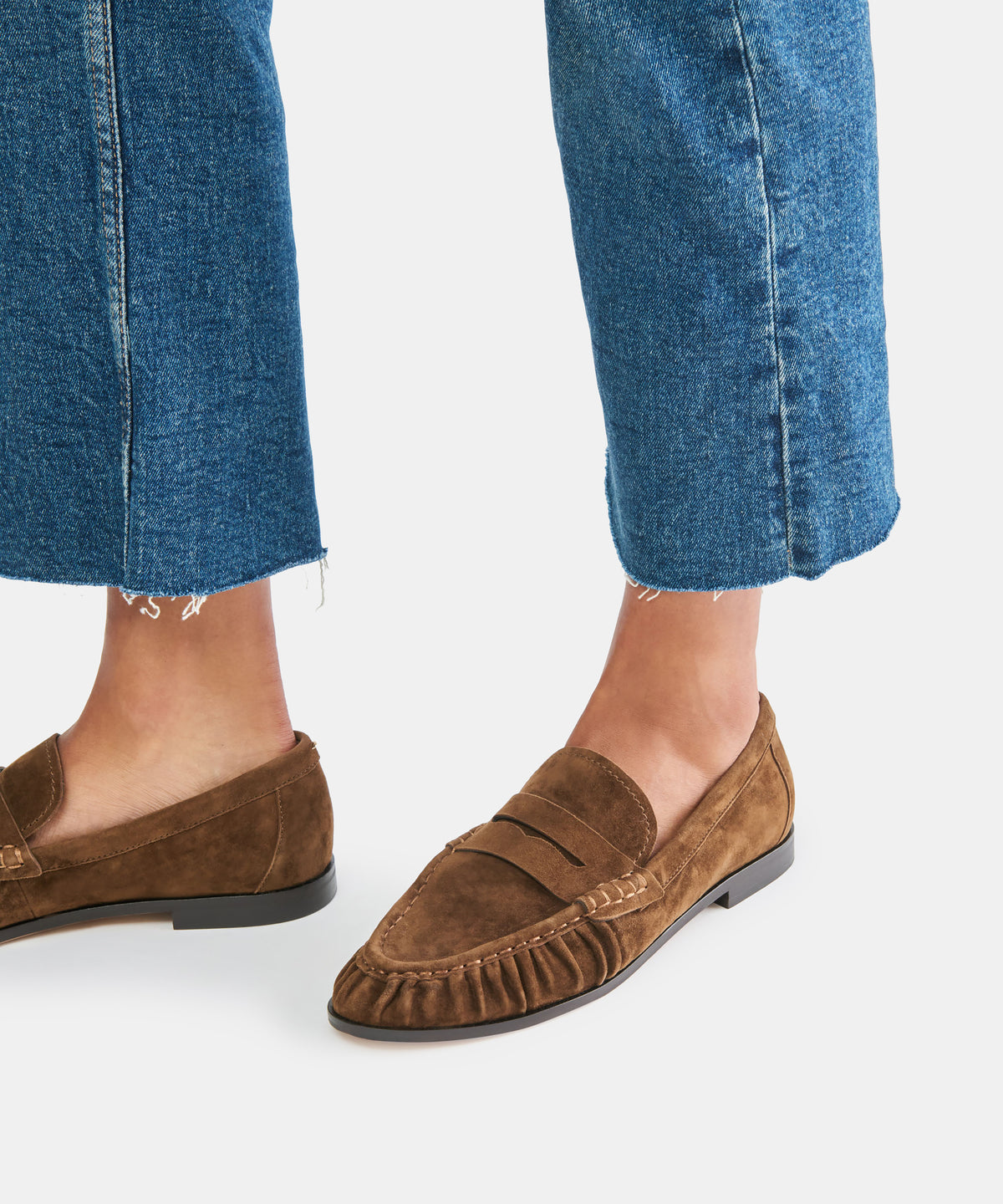 BAXEN LOAFERS CHESTNUT SUEDE - view 4