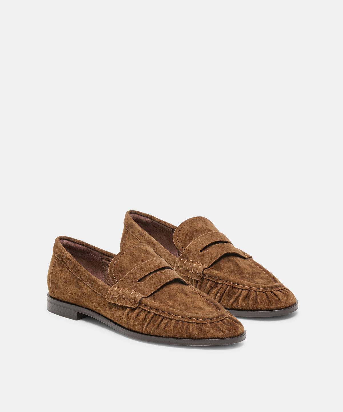 BAXEN LOAFERS CHESTNUT SUEDE - view 2