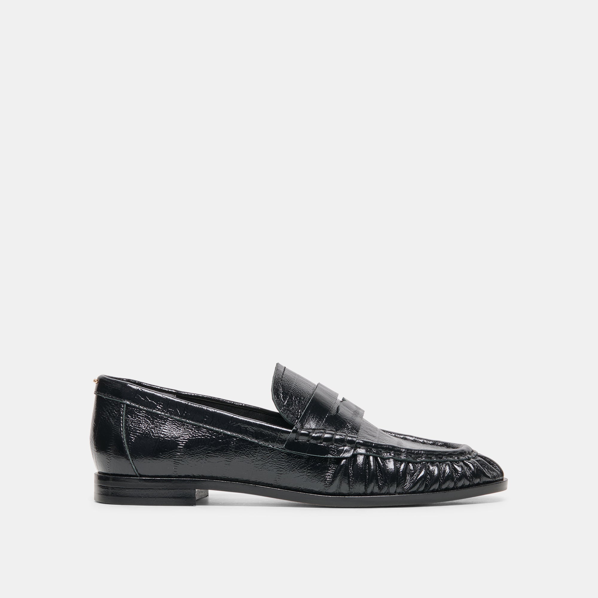 BAXEN LOAFERS NOIR EMBOSSED LEATHER