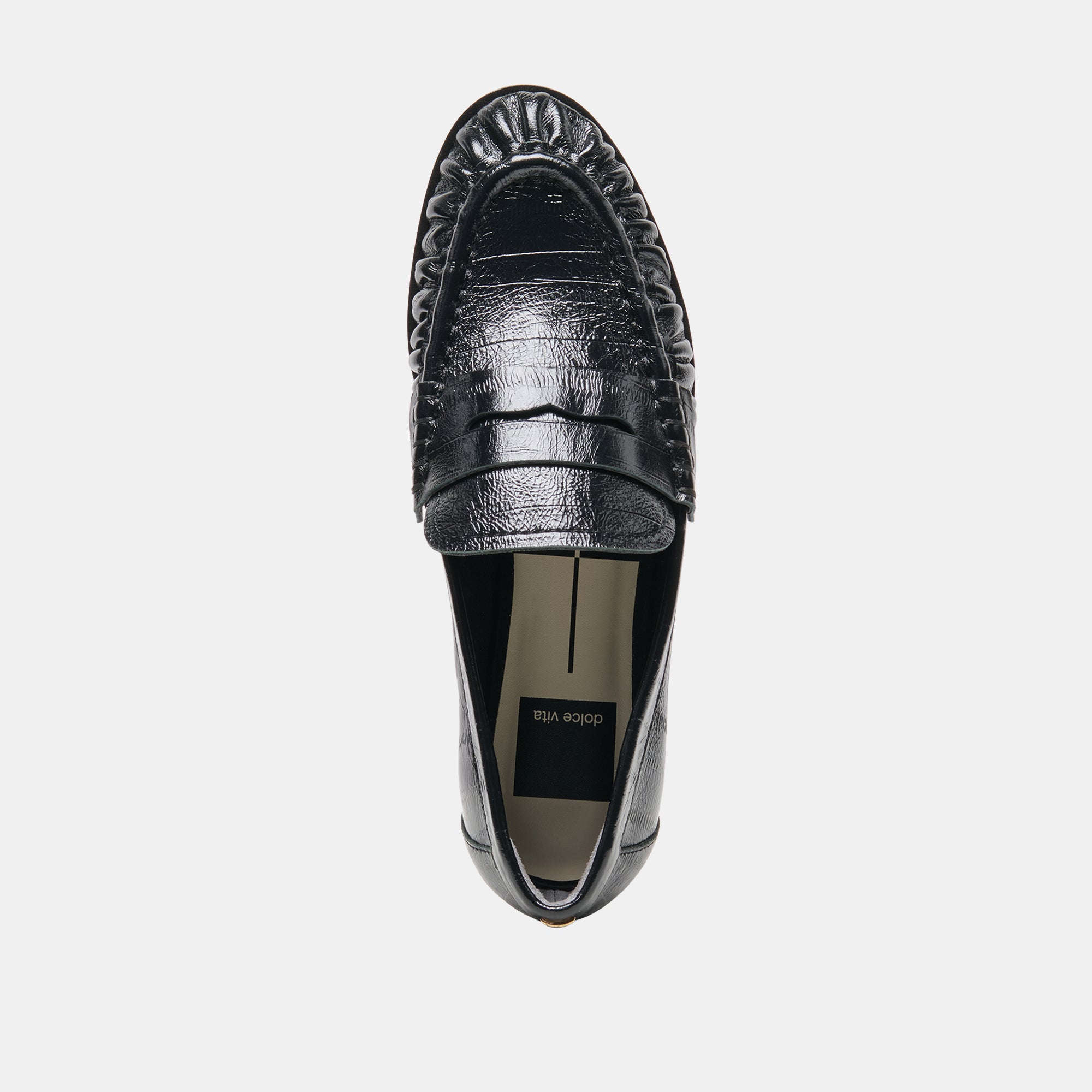BAXEN LOAFERS NOIR EMBOSSED LEATHER - view 9
