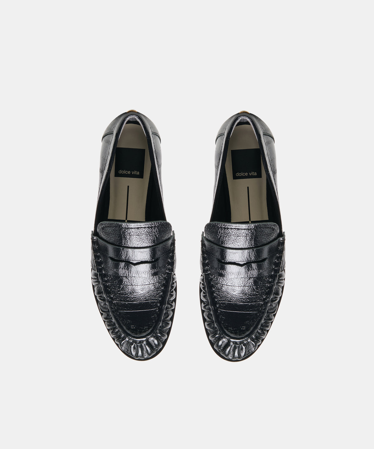 BAXEN LOAFERS NOIR EMBOSSED LEATHER - view 3
