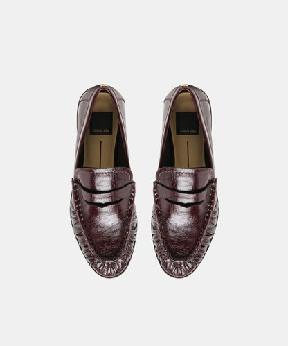 BAXEN LOAFERS OXBLOOD LEATHER