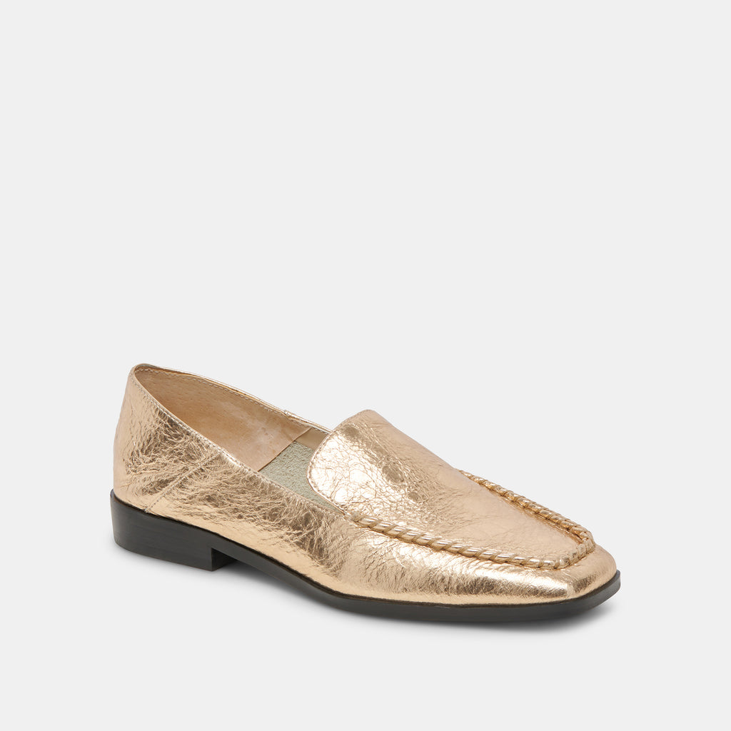 BENY FLATS GOLD DISTRESSED LEATHER - image 3