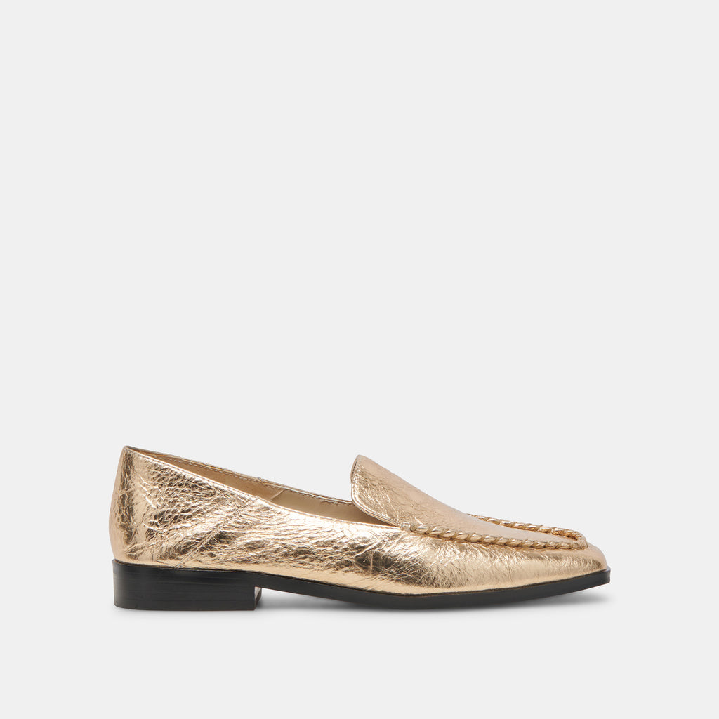 BENY FLATS GOLD DISTRESSED LEATHER - image 1