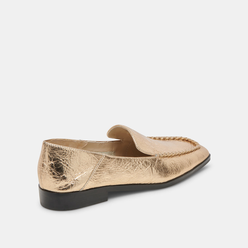 BENY FLATS GOLD DISTRESSED LEATHER - image 4