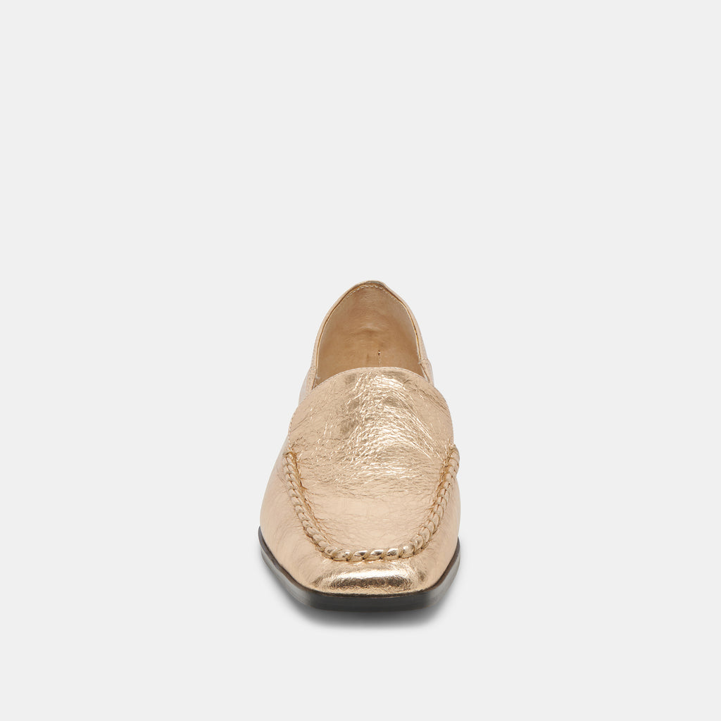 BENY FLATS GOLD DISTRESSED LEATHER - image 7
