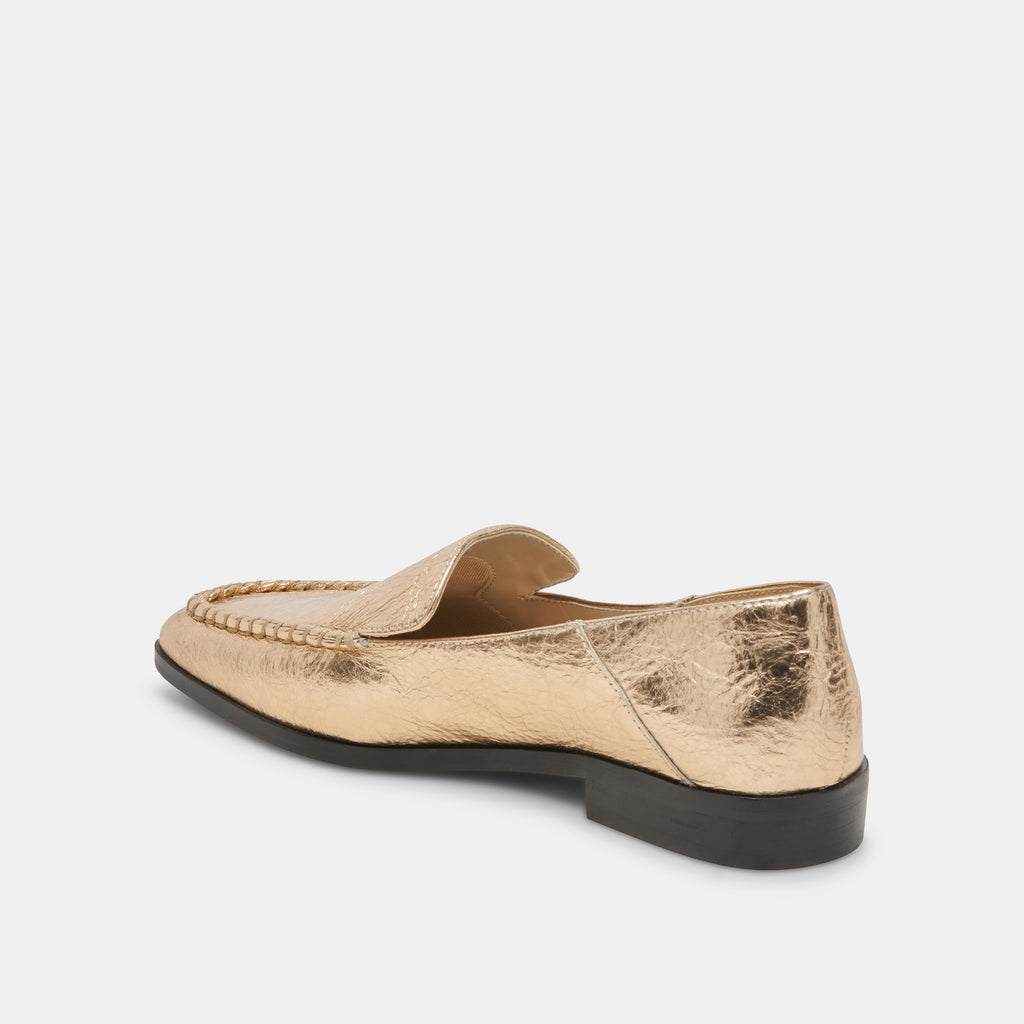 BENY FLATS GOLD DISTRESSED LEATHER - image 6