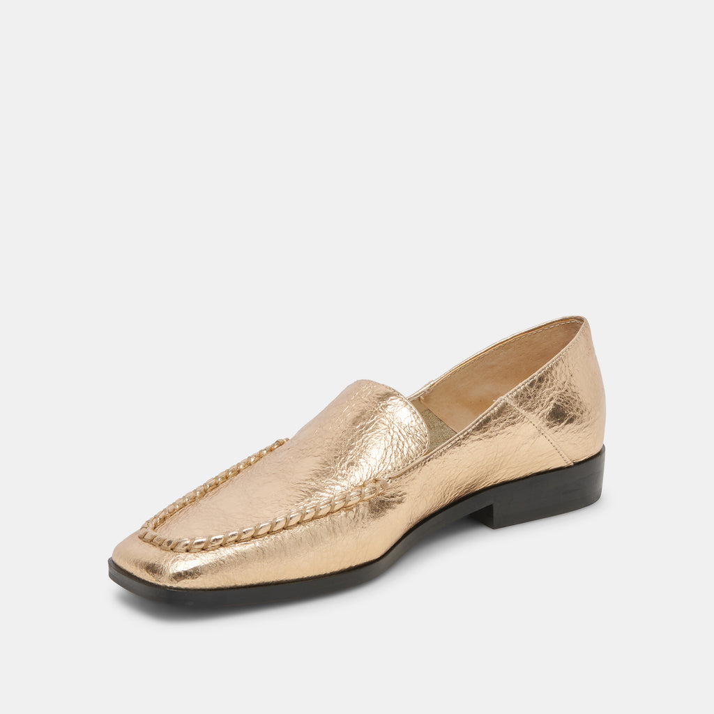 BENY FLATS GOLD DISTRESSED LEATHER - image 5