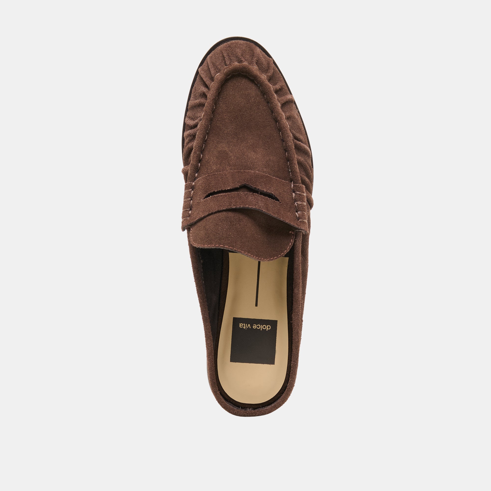 BETZY LOAFERS DK BROWN SUEDE - view 8